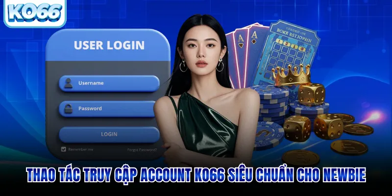 Thao tác truy cập account KO66 siêu chuẩn cho newbie
